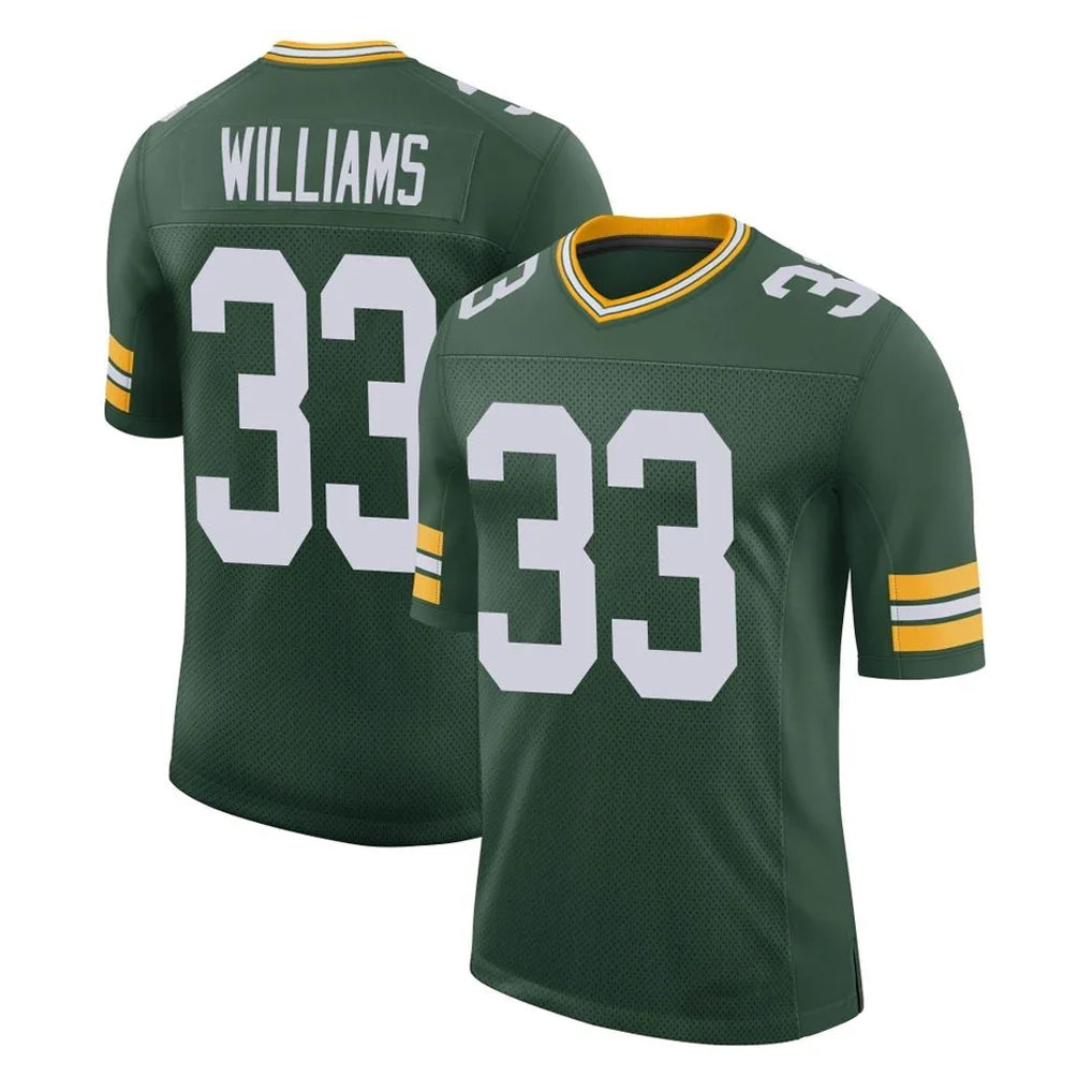 STECN GB.Packers #33 Evan Williams Player Green Limited Classic Home Game Stitched Jerseys