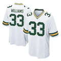 STECN GB.Packers #33 Evan Williams Player White Home Game Stitched Jerseys