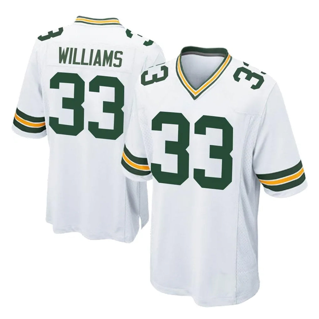 STECN GB.Packers #33 Evan Williams Player White Home Game Stitched Jerseys