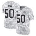 STECN GB.Packers #50 Zach Tom Player Arctic Camo Salute To Service Limited Stitched Jerseys