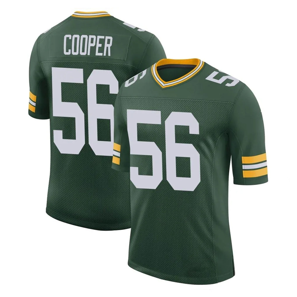 STECN GB.Packers #56 Edgerrin Cooper Player Green Limited Classic Home Game Stitched Jerseys