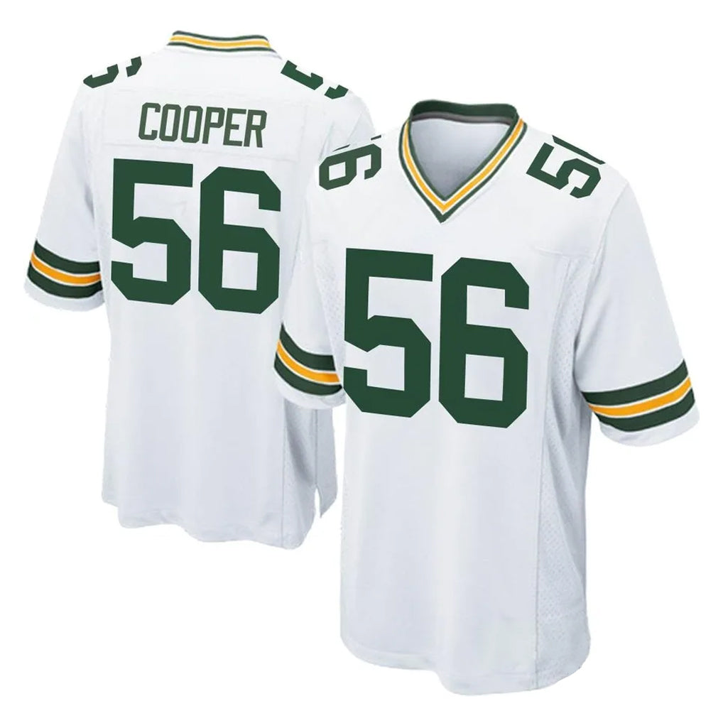 STECN GB.Packers #56 Edgerrin Cooper Player White Home Game Stitched Jerseys