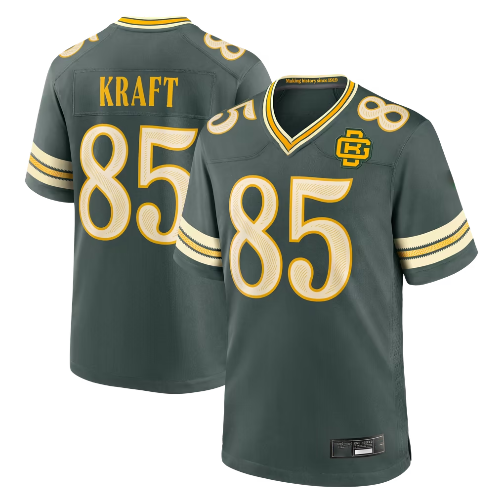STECN GB.Packers #85 Tucker Kraft Green 2026 Rivalries Collection Game Stitched Jerseys