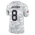 STECN GB.Packers #8 Josh Jacobs Player Limited Arctic Camo Salute to Service Stitched Jerseys