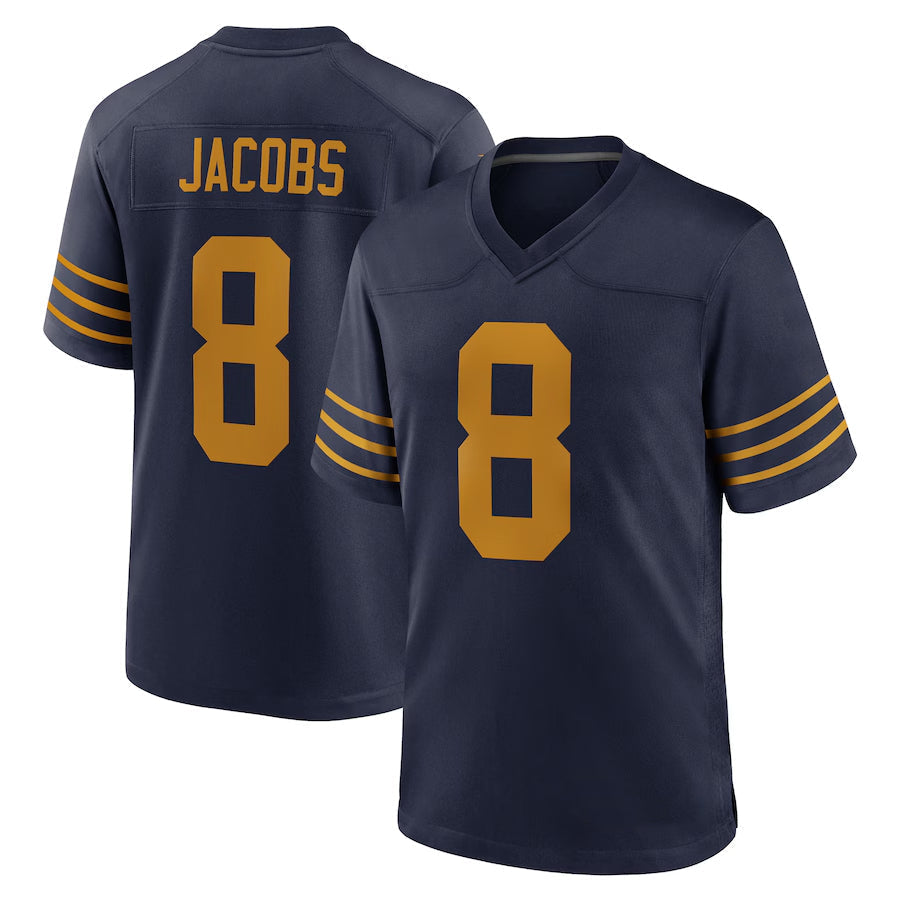 STECN GB.Packers #8 Josh Jacobs Player Navy The 1923 Classic Game Stitched Jersey