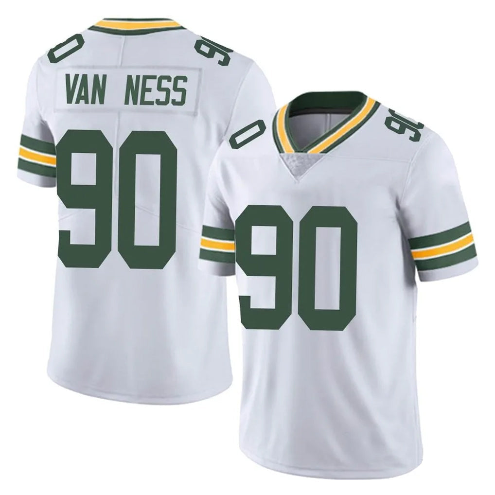 STECN GB.Packers #90 Lukas Van Ness Player White Vapor Untouchable Limited Home Game Stitched Jerseys