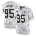 STECN GB.Packers #95 Devonte Wyatt Player Arctic Camo Salute To Service Limited Stitched Jerseys