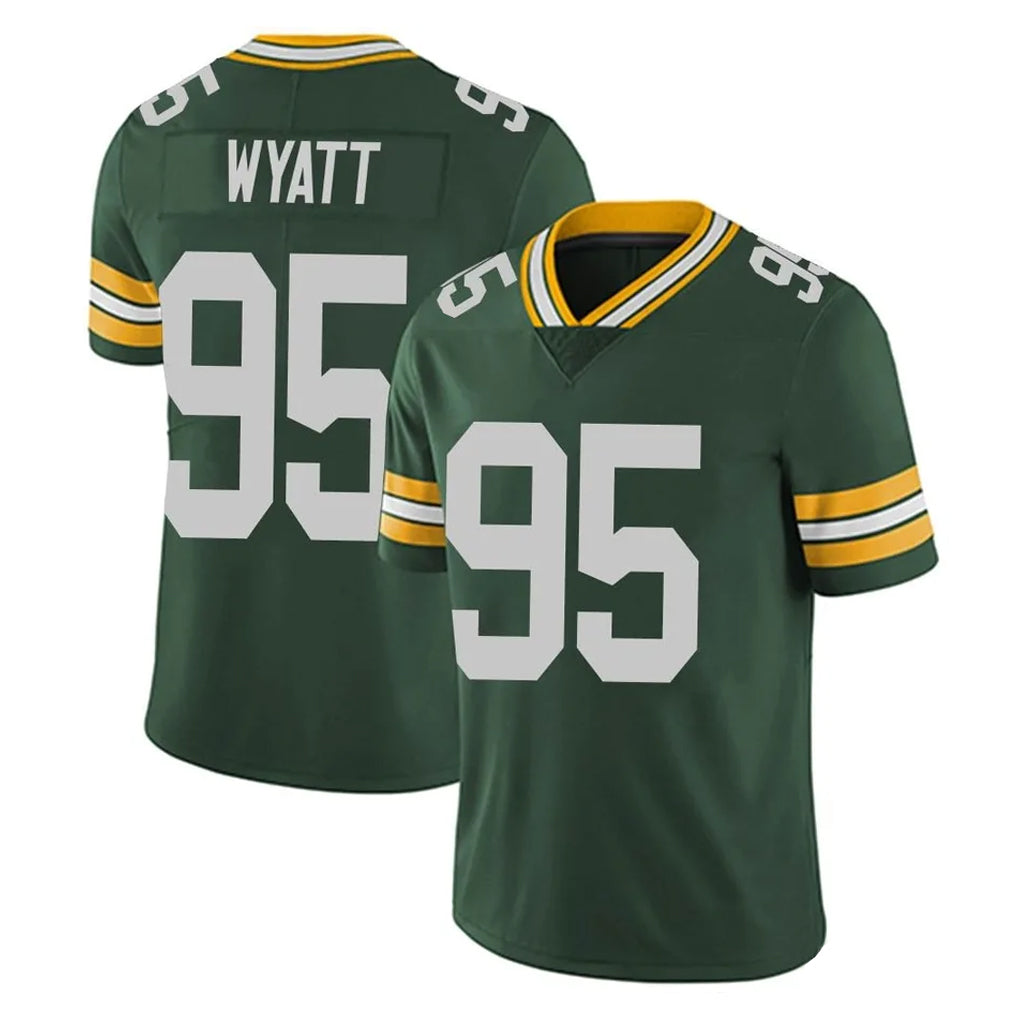 STECN GB.Packers #95 Devonte Wyatt Player Green Vapor Untouchable Limited Home Game Stitched Jerseys