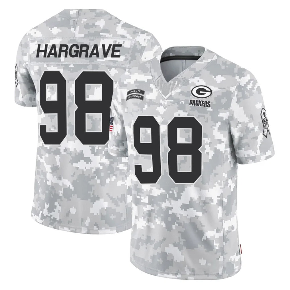 STECN GB.Packers #98 Javon Hargrave Player Arctic Camo Salute To Service Limited Stitched Jerseys