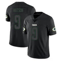 STECN GB.Packers #9 Christian Watson Player Black Impact Limited Home Game Stitched Jerseys
