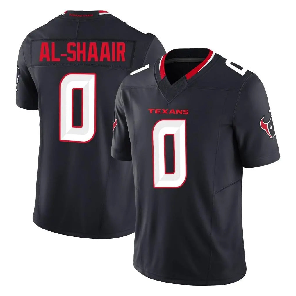 STECN H.Texans #0 Azeez Al-Shaair Player Navy Limited Alternate Vapor F.U.S.E. Home Game Stitched Jerseys
