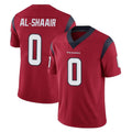 STECN H.Texans #0 Azeez Al-Shaair Player Red Limited Vapor Untouchable Home Game Stitched Jerseys