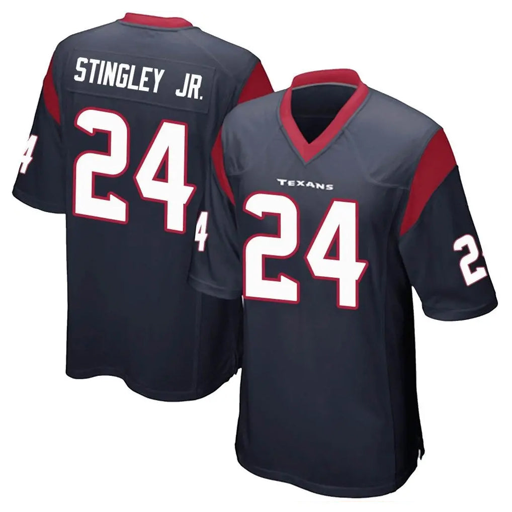 STECN H.Texans #24 Derek Stingley Jr. Player Navy Home Game Stitched Jerseys