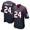 STECN H.Texans #24 Derek Stingley Jr. Player Navy Home Game Stitched Jerseys