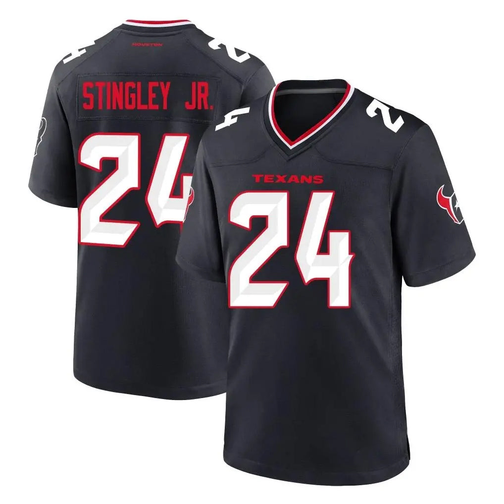 STECN H.Texans #24 Derek Stingley Jr. Player Navy Team Home Game Stitched Jerseys
