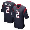 STECN H.Texans #2 Calen Bullock Player Navy Home Game Stitched Jerseys