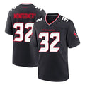 STECN H.Texans #32 David Montgomery Player Navy Team Home Game Stitched Jerseys