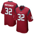 STECN H.Texans #32 David Montgomery Player Red Home Game Stitched Jerseys