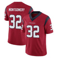 STECN H.Texans #32 David Montgomery Player Red Limited Vapor Untouchable Home Game Stitched Jerseys