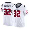 STECN H.Texans #32 David Montgomery Player White Limited Vapor F.U.S.E. Home Game Stitched Jerseys