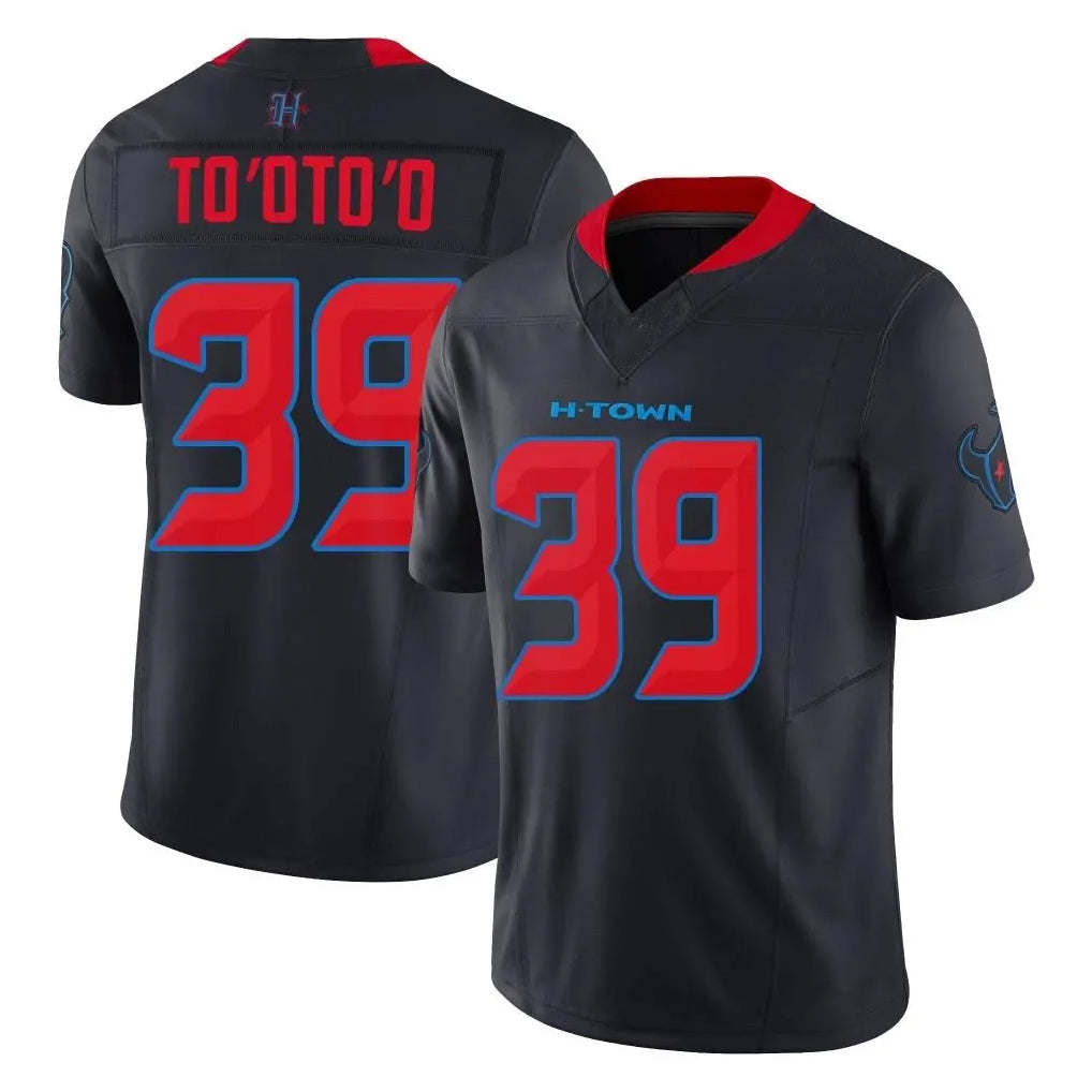 STECN H.Texans #39 Henry To'oTo'o Player Navy Limited 2nd Alternate Vapor F.U.S.E. Home Game Stitched Jerseys