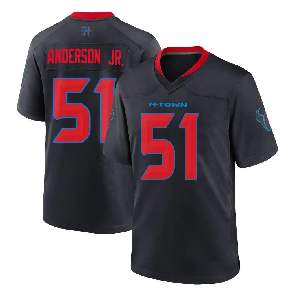 STECN H.Texans #51 Will Anderson Jr. Player Navy 2nd Alternate Home Game Stitched Jerseys