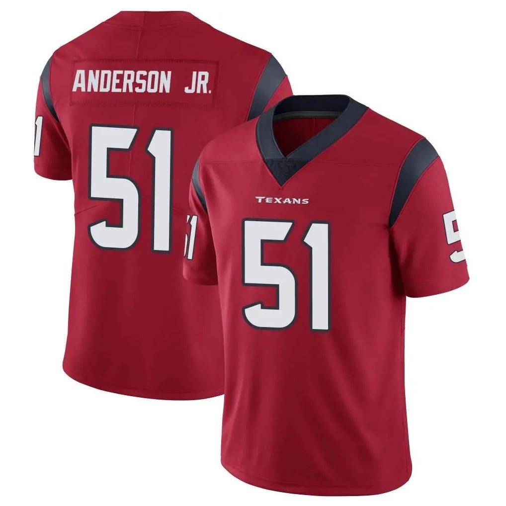 STECN H.Texans #51 Will Anderson Jr. Player Red Limited Vapor Untouchable Home Game Stitched Jerseys