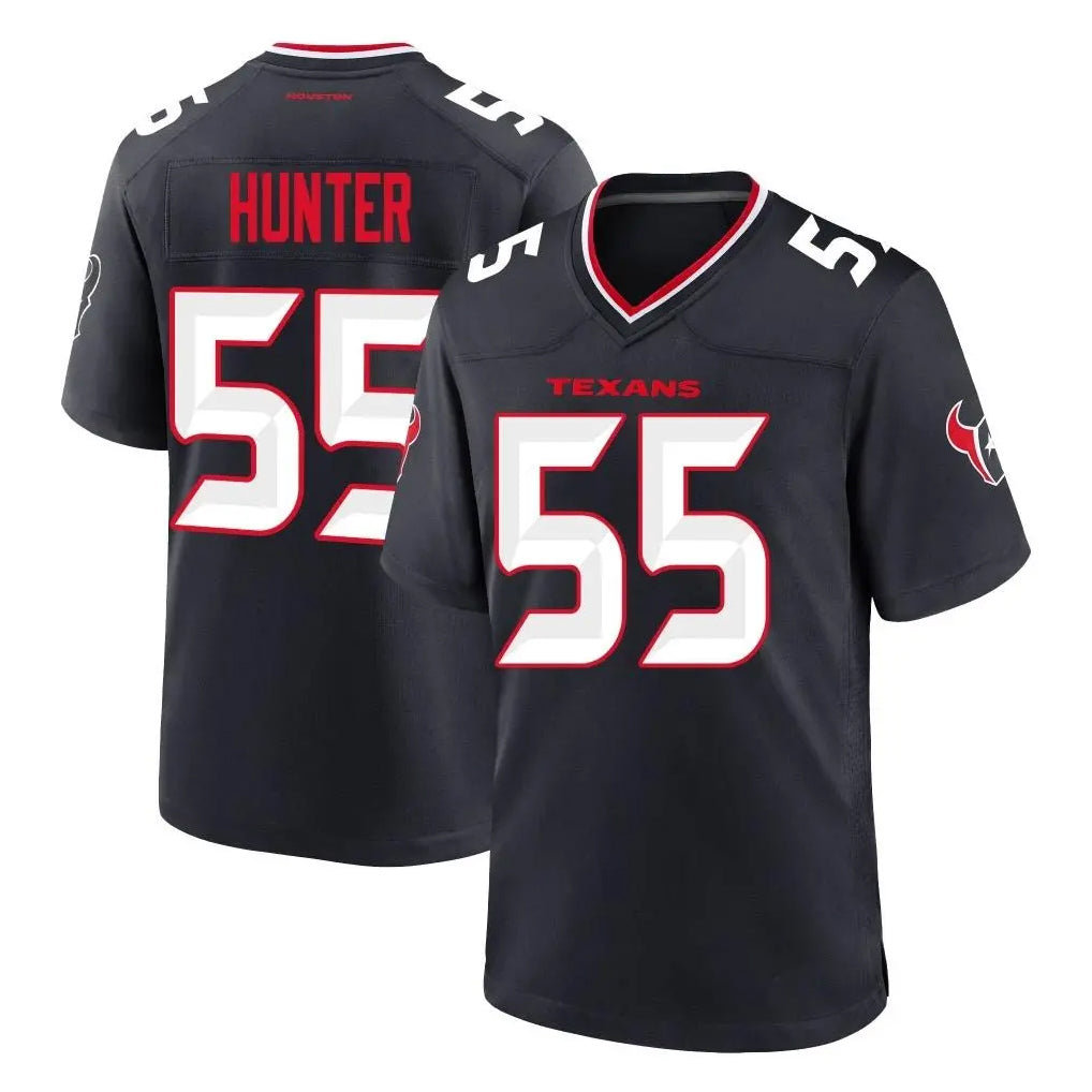 STECN H.Texans #55 Danielle Hunter Player Navy Team Home Game Stitched Jerseys