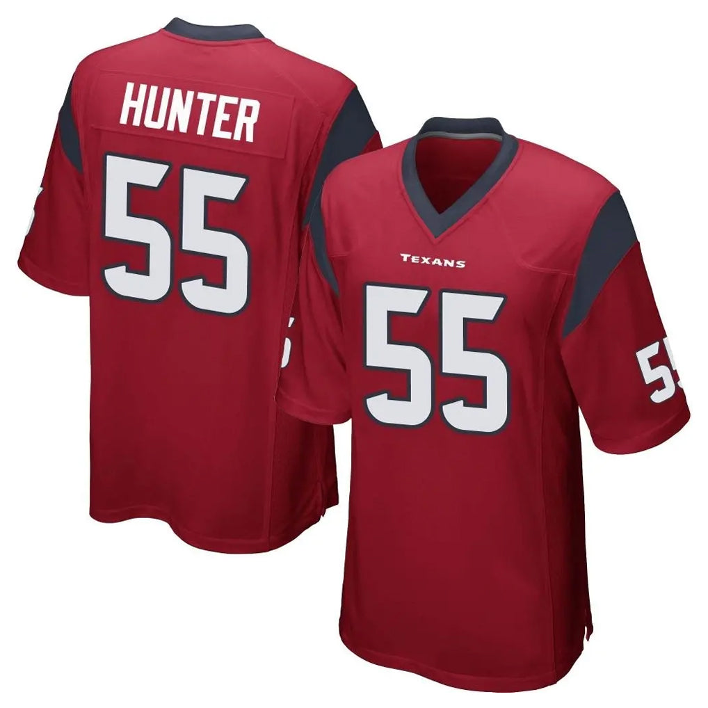 STECN H.Texans #55 Danielle Hunter Player Red Home Game Stitched Jerseys