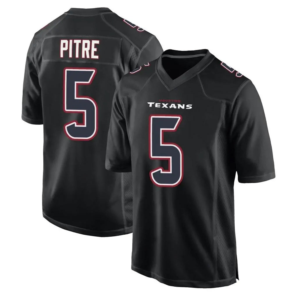 STECN H.Texans #5 Jalen Pitre Player Black Fashion Home Game Stitched Jerseys