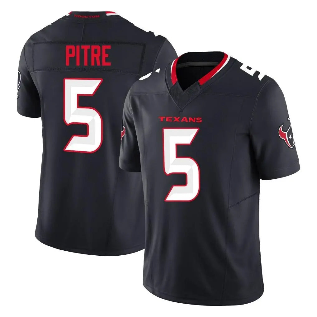 STECN H.Texans #5 Jalen Pitre Player Navy Limited Alternate Vapor F.U.S.E. Home Game Stitched Jerseys
