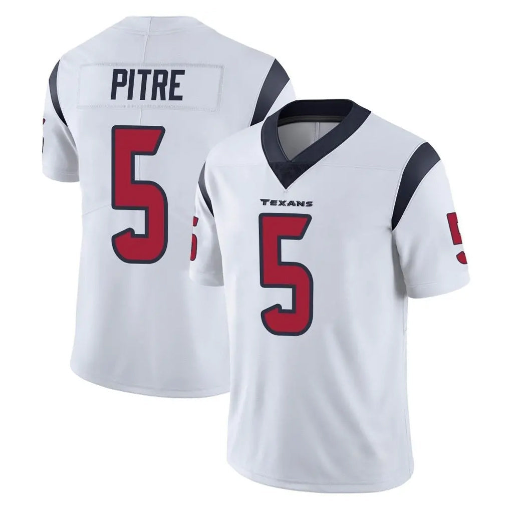 STECN H.Texans #5 Jalen Pitre Player White Limited Vapor Untouchable Home Game Stitched Jerseys
