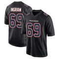 STECN H.Texans #69 Ed Ingram Player Black Fashion Home Game Stitched Jerseys