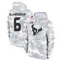 STECN H.Texans #6 Reed Blankenship Player Arctic Camo Salute to Service Hoodies Limited Game Stitched Jerseys