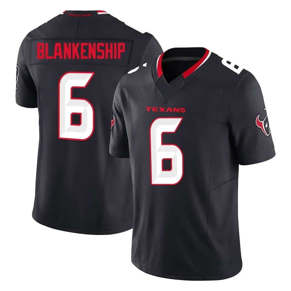 STECN H.Texans #6 Reed Blankenship Player Navy Limited Alternate Vapor F.U.S.E. Home Game Stitched Jerseys
