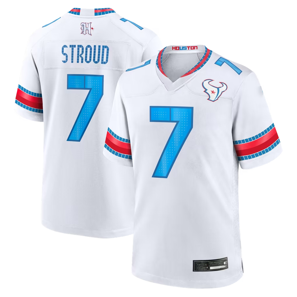 STECN H.Texans #7 C.J. Stroud White 2026 Rivalries Collection Game Stitched Jerseys
