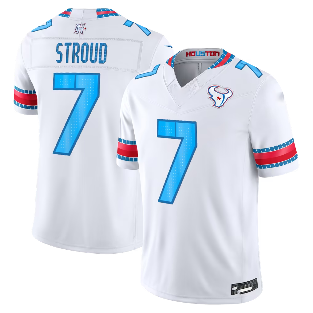 STECN H.Texans #7 C.J. Stroud White 2026 Rivalries Collection Limited Stitched Jerseys