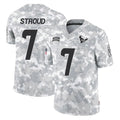 STECN H.Texans #7 CJ Stroud Player Arctic Camo Salute To Service Limited Game Stitched Jerseys