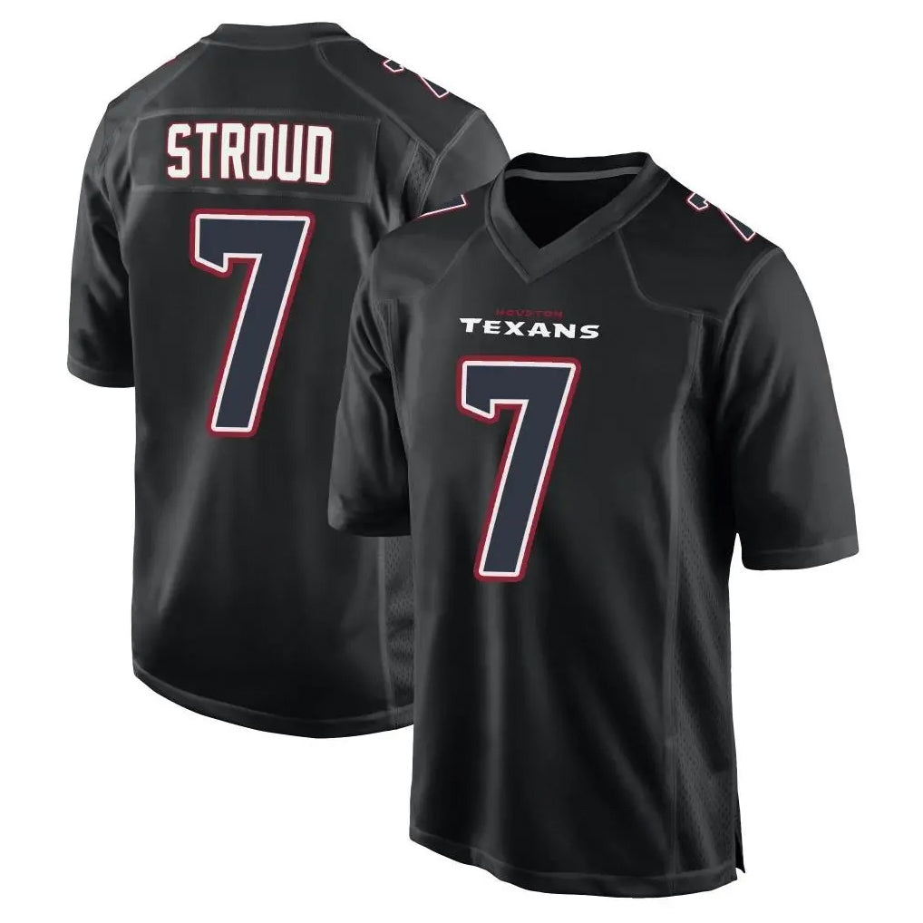 STECN H.Texans #7 CJ Stroud Player Black Fashion Home Game Stitched Jerseys
