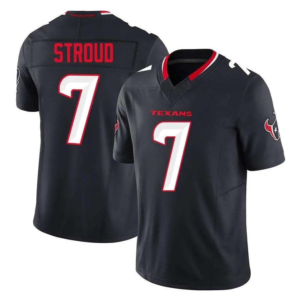 STECN H.Texans #7 CJ Stroud Player Navy Limited Alternate Vapor F.U.S.E. Home Game Stitched Jerseys