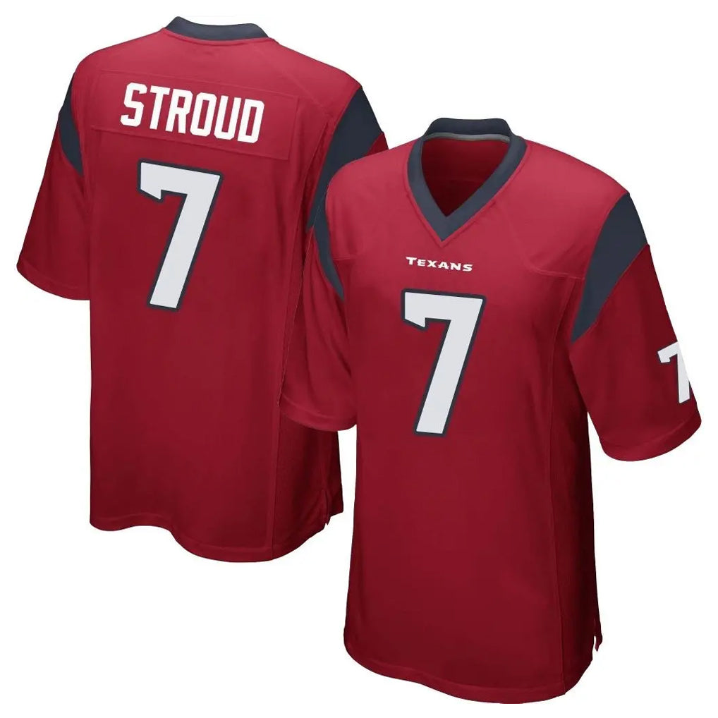STECN H.Texans #7 CJ Stroud Player Red Home Game Stitched Jerseys