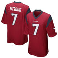 STECN H.Texans #7 CJ Stroud Player Red Home Game Stitched Jerseys