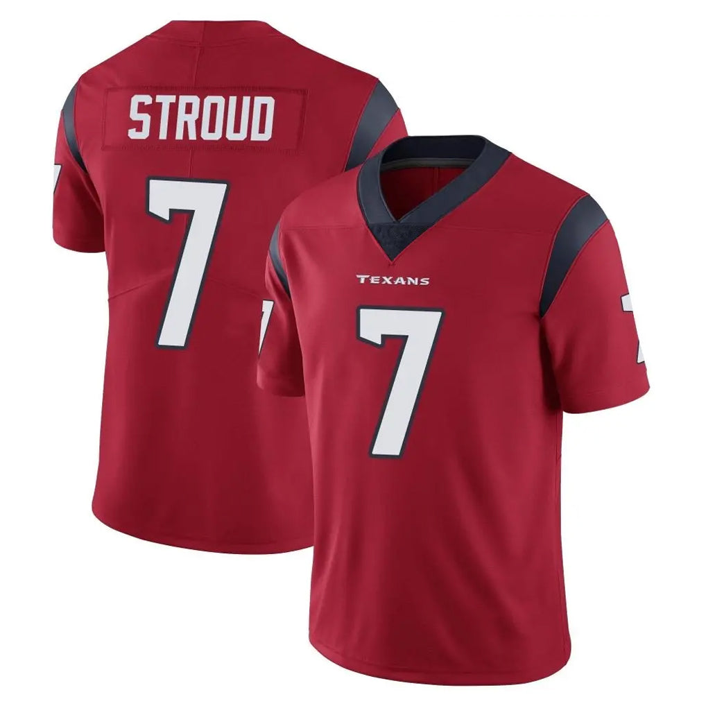 STECN H.Texans #7 CJ Stroud Player Red Limited Vapor Untouchable Home Game Stitched Jerseys