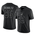 STECN H.Texans #86 Dalton Schultz Player Black Reflective Limited Game Stitched Jerseys
