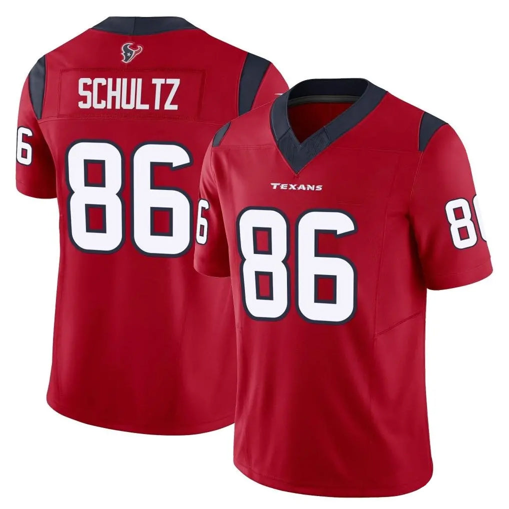 STECN H.Texans #86 Dalton Schultz Player Red Limited Vapor F.U.S.E. Home Game Stitched Jerseys