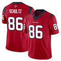 STECN H.Texans #86 Dalton Schultz Player Red Limited Vapor F.U.S.E. Home Game Stitched Jerseys