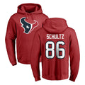 STECN H.Texans #86 Dalton Schultz Player Red Pro Line Pullover Hoodie Limited Game Stitched Jerseys