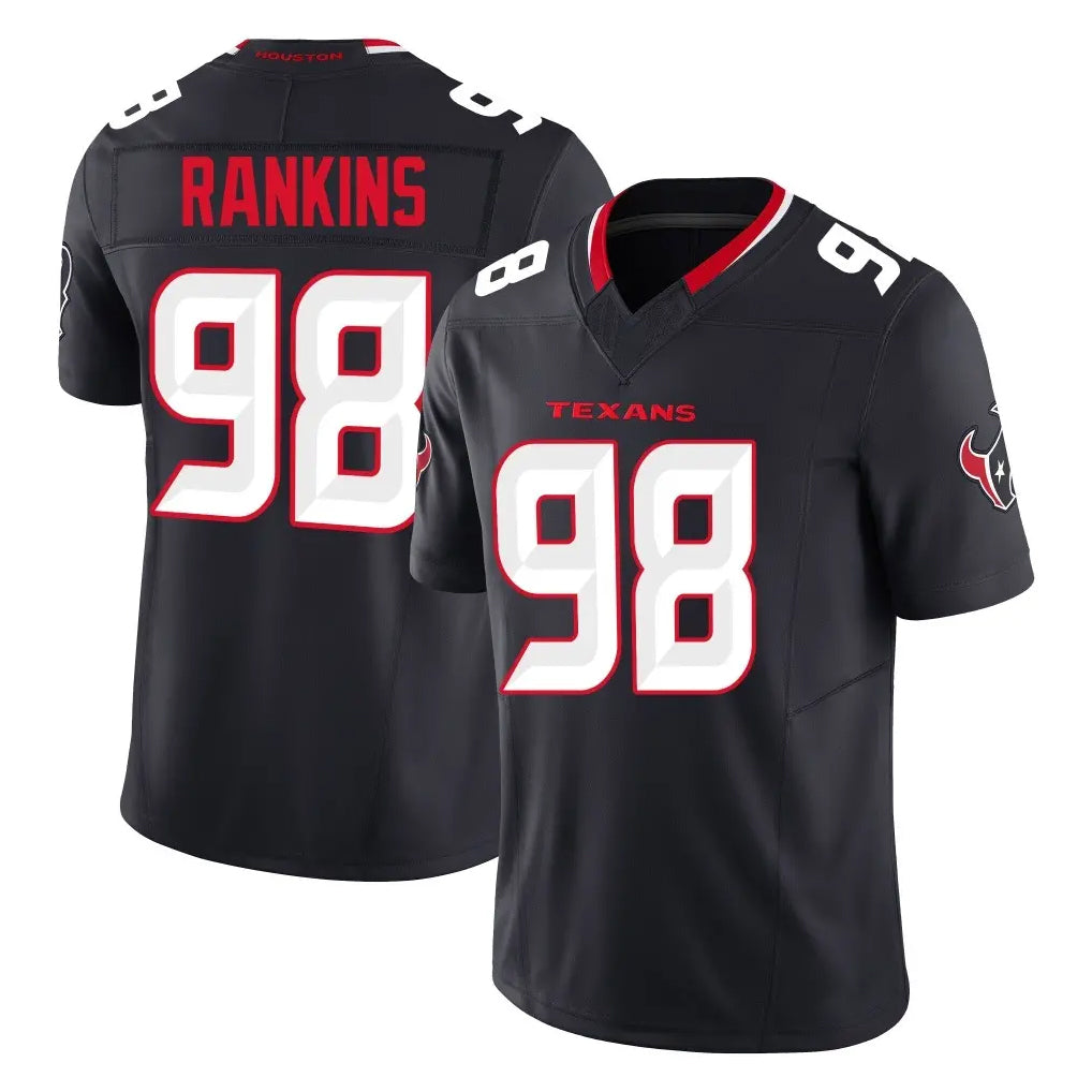STECN H.Texans #98 Sheldon Rankins Player Navy Limited Alternate Vapor F.U.S.E. Home Game Stitched Jerseys
