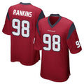 STECN H.Texans #98 Sheldon Rankins Player Red Home Game Stitched Jerseys