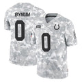 STECN IN.Colts #0 Camryn Bynum Player Arctic Camo Salute To Service Limited Game Stitched Jerseys